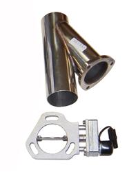 Pypes Performance Single 2.5 Inch Electric Exhaust Cutout Kit